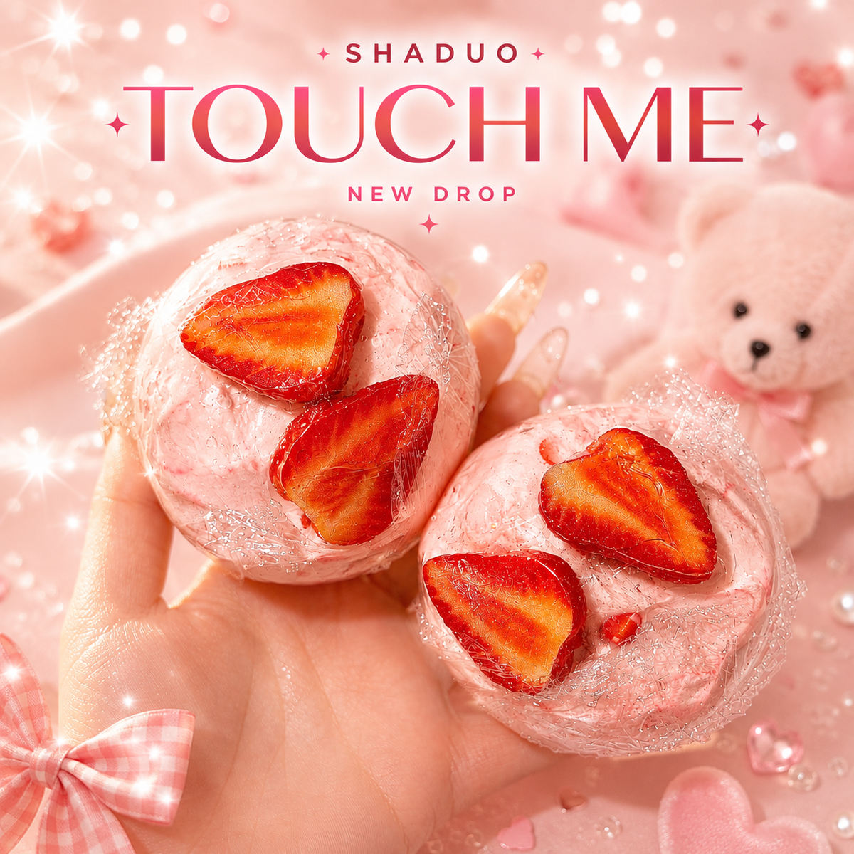 Touch Me Series - Strawberry Cream Tart Squishy ball