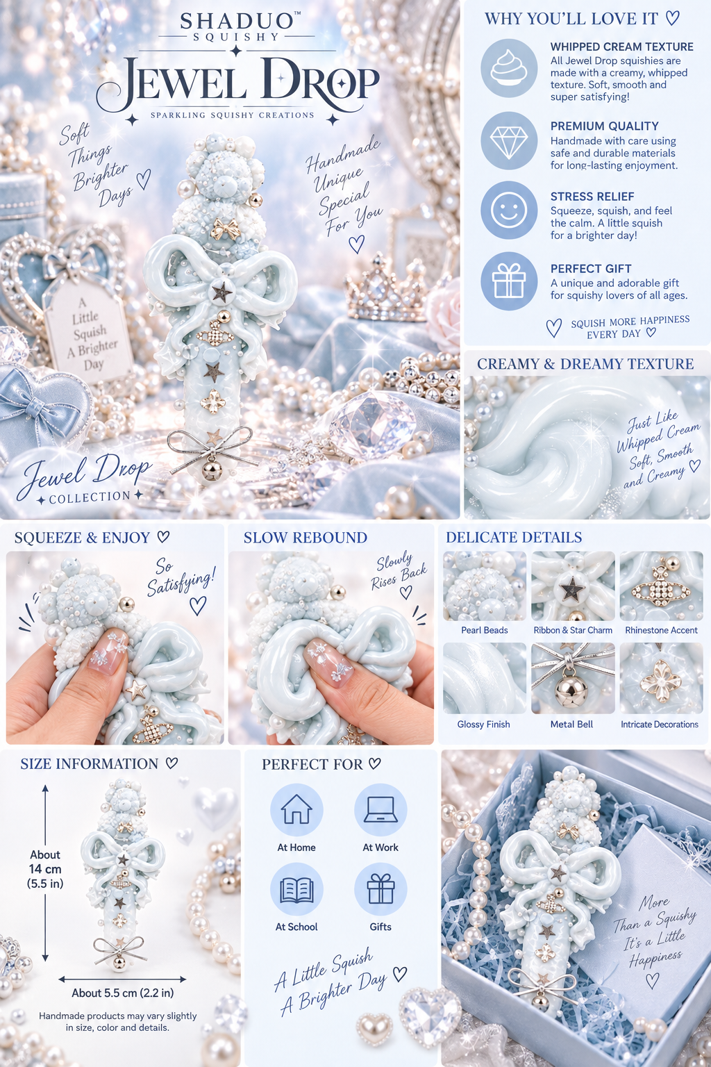 Jewel Drop Series - Bear magic wand Squishy