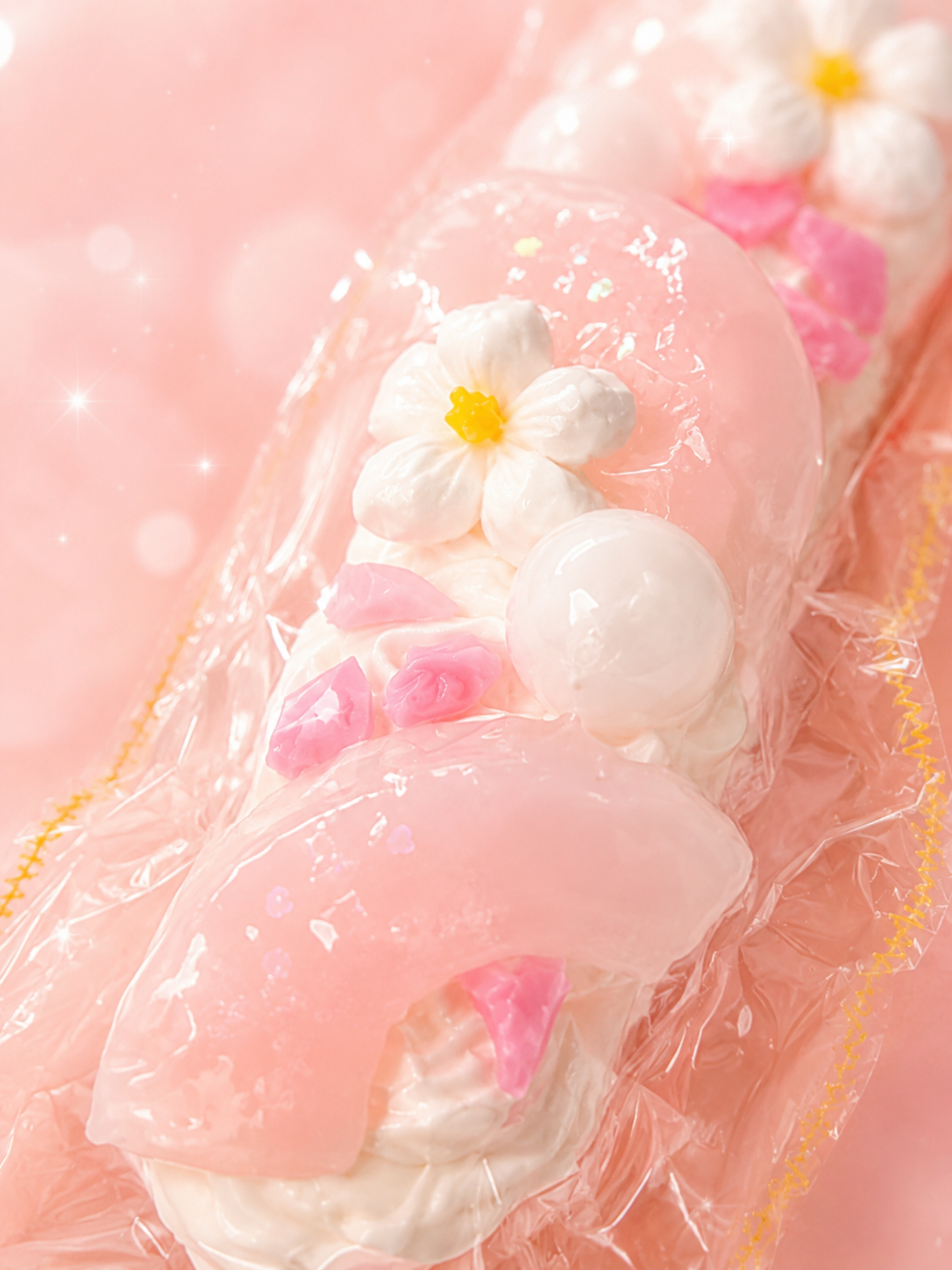 Magical Sakura Peach Slice Squishy