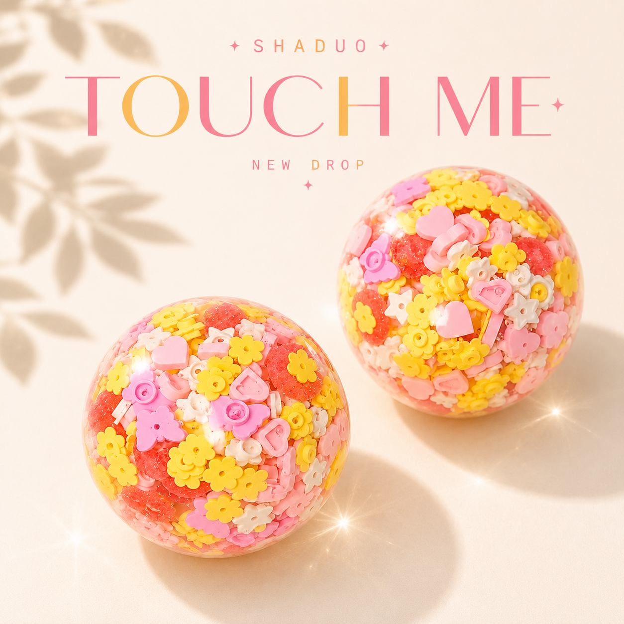 [Touch Me] Pastel Flower & Heart Garden Ball Squishy