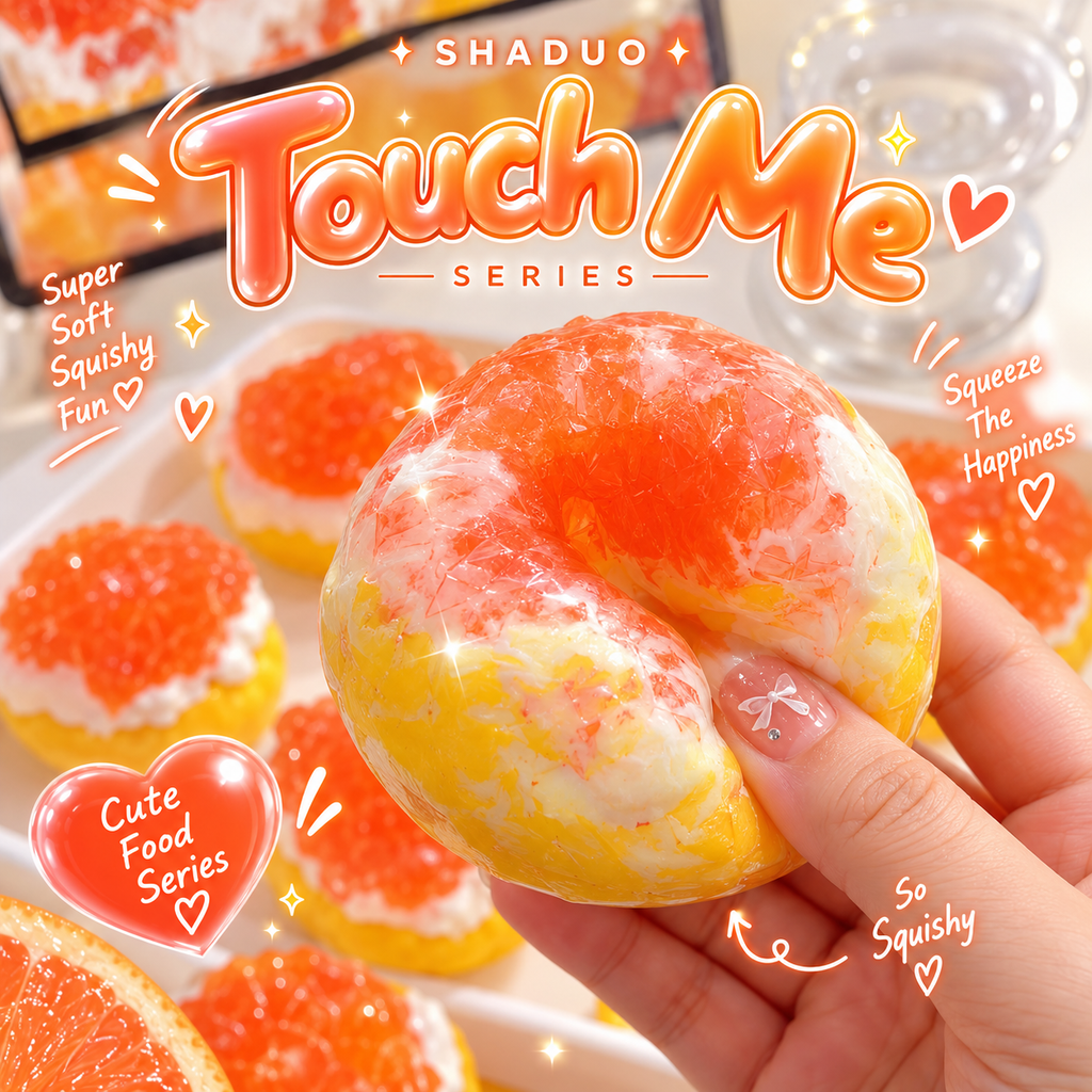 Touch Me Series-Juicy Grapefruit Citrus Tart Squishy ball