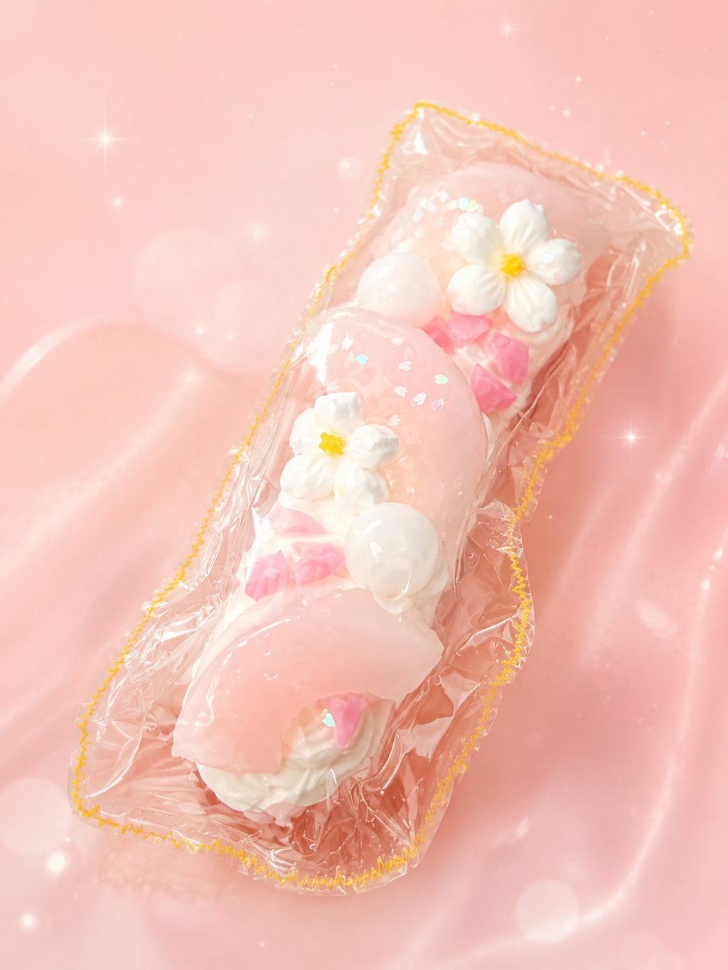 Magical Sakura Peach Slice Squishy