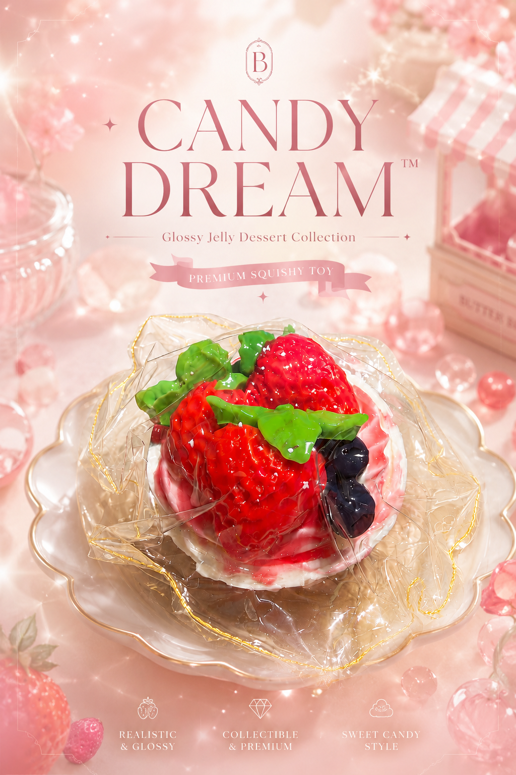 Wild Berry Glossy Tart Squishy