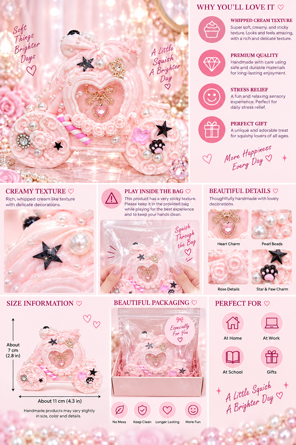 Jewel Drop Series - Princess Carriage Squishy
