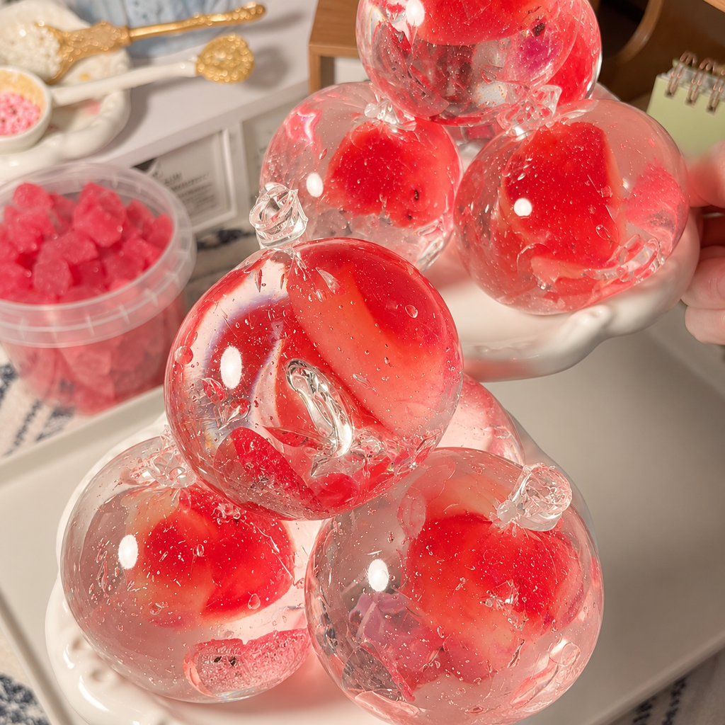 [Touch Me] Juicy Watermelon Wedge Gel Ball Squishy