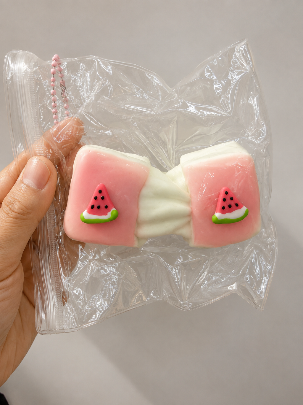 Candy Dream Series - Watermelon Ribbon Marshmallow Sandwich Squishy Toy