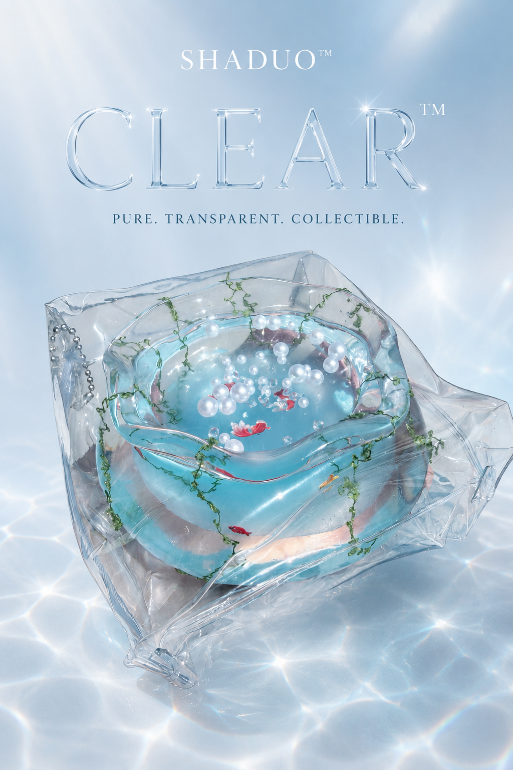 [Clear Collection] Pure Pearl Marine Handmade Aquarium Squishy