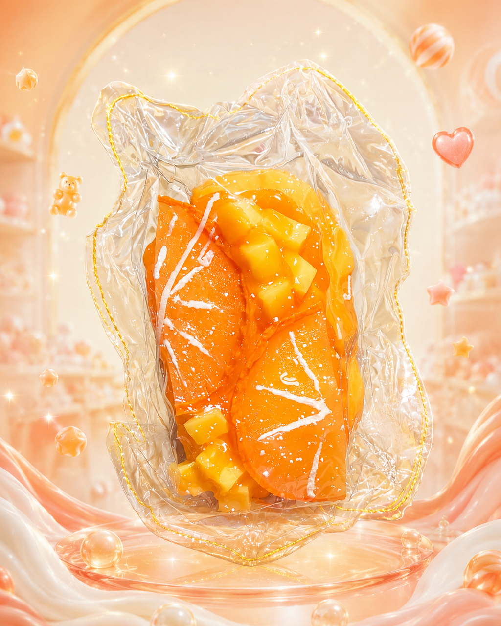 Juicy Orange Slices Jelly Squishy