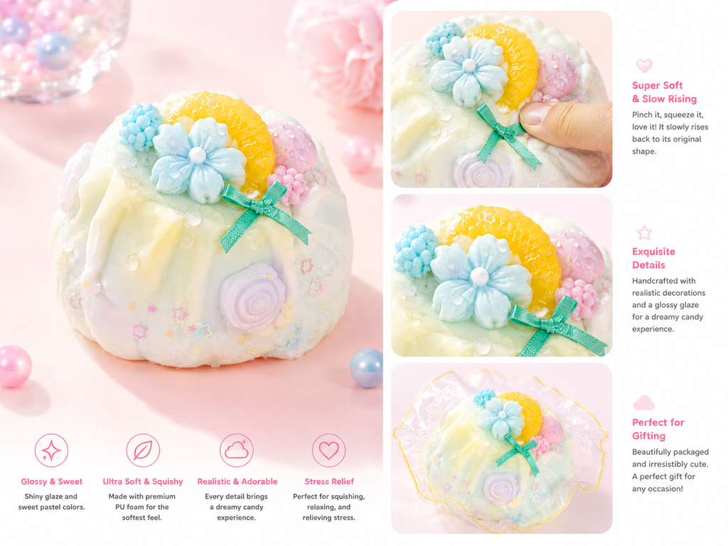 [Candy Dream] Magical Rainbow Fantasy Bundt Squishy