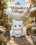Wonder Village - Garden Kitten Whipped Cream Squishy Toy