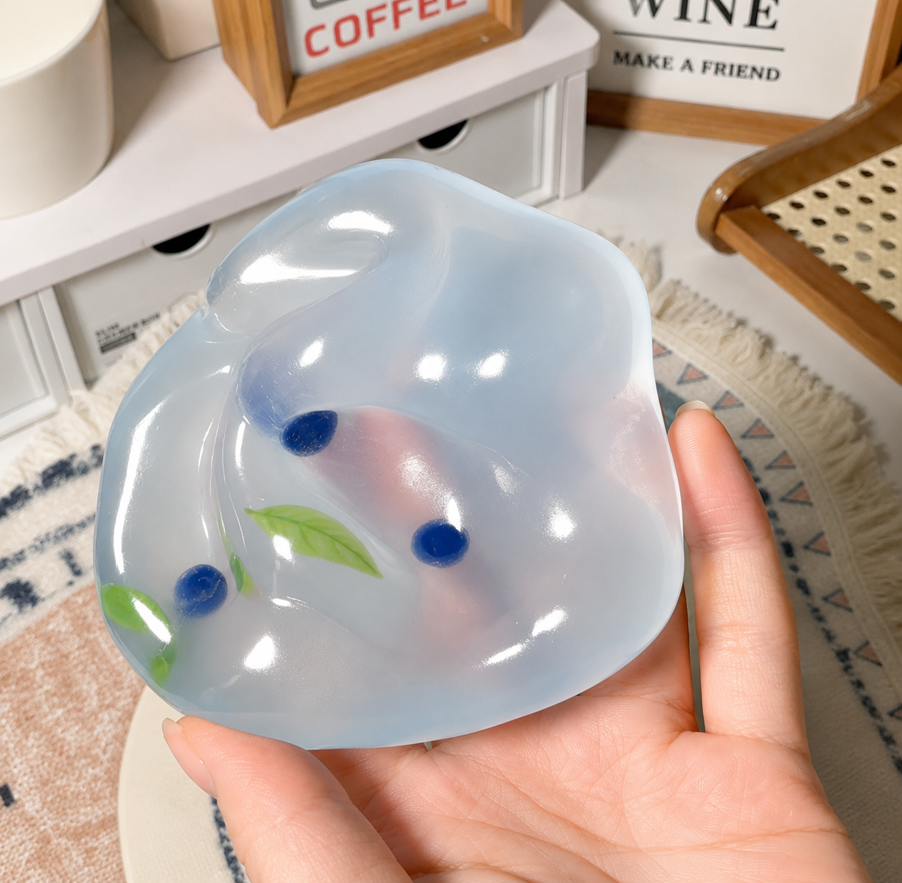 [Touch Me] Blueberry Dew Drop Gel Squishy