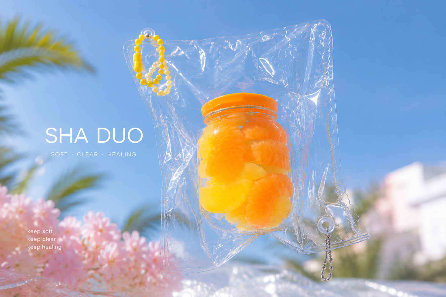 SHADUO Clear Series Citrus Jar Squishy