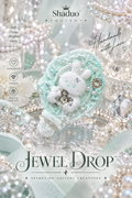 Jewel Drop Series - Mint Bunny Vintage Mirror Squishy