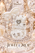 Jewel Drop Series - Elegant Pearl Bow White Squishy