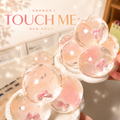 [Touch Me] Coquette Pink Ribbon Bow Clear Ball Squishy