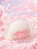 Candy Dream- Pearl rice Textured Pink Mochi Ball Squishy Toy