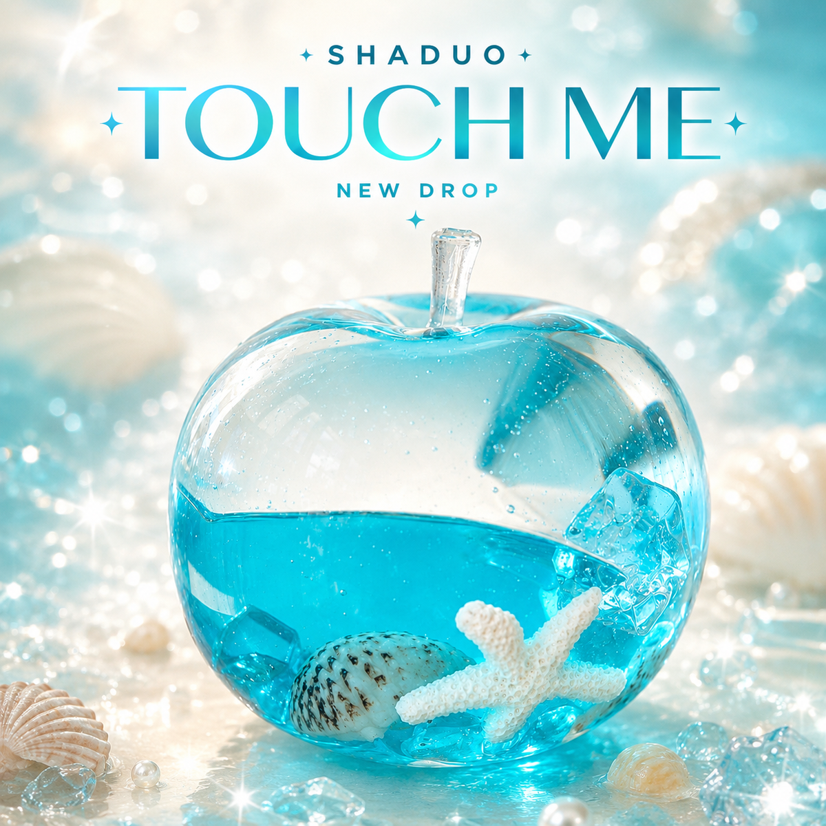 Touch Me Series - Ocean Ice Crystal Apple Squishy(water texture)