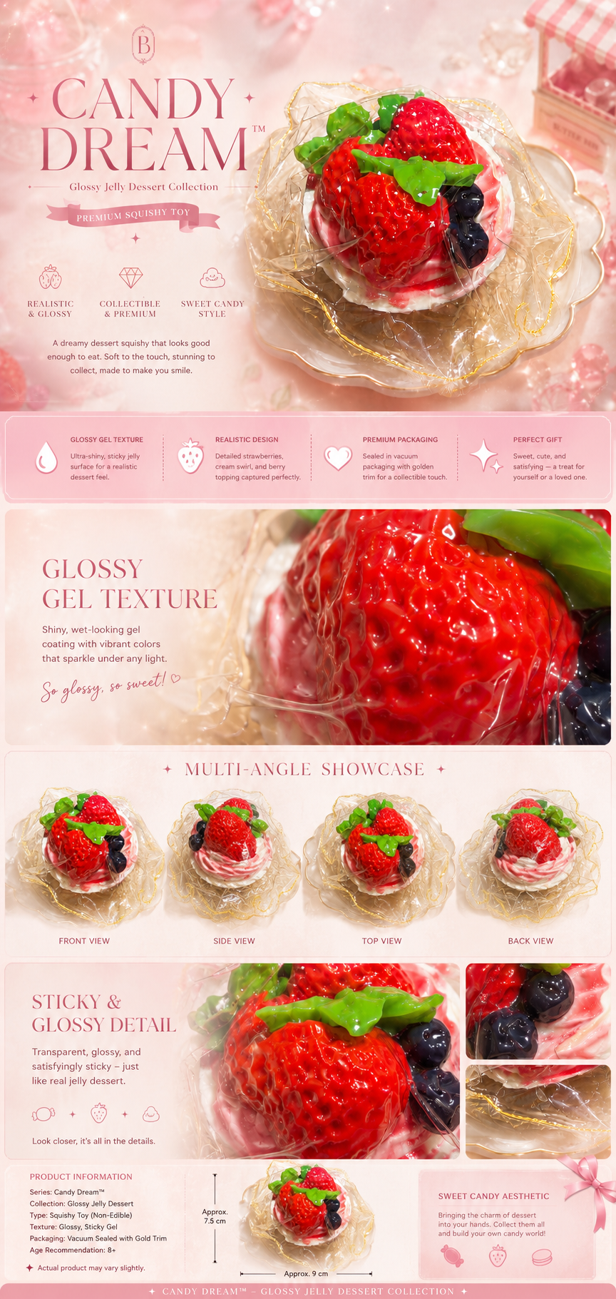 Wild Berry Glossy Tart Squishy