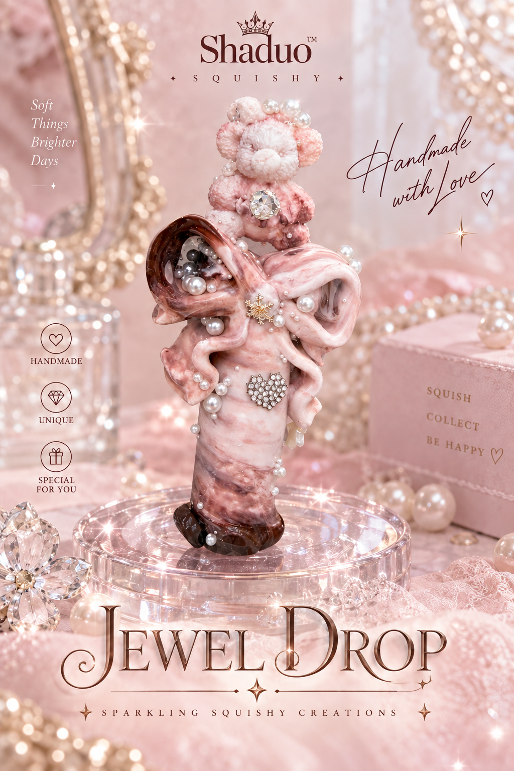 Jewel Drop Series - Bear magic wand Squishy