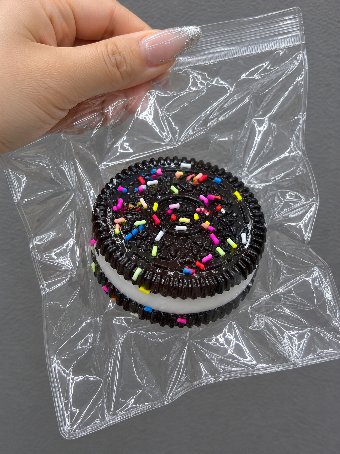 Candy Dream Series - Oreo Sprinkle Cookie Sandwich Squishy Toy