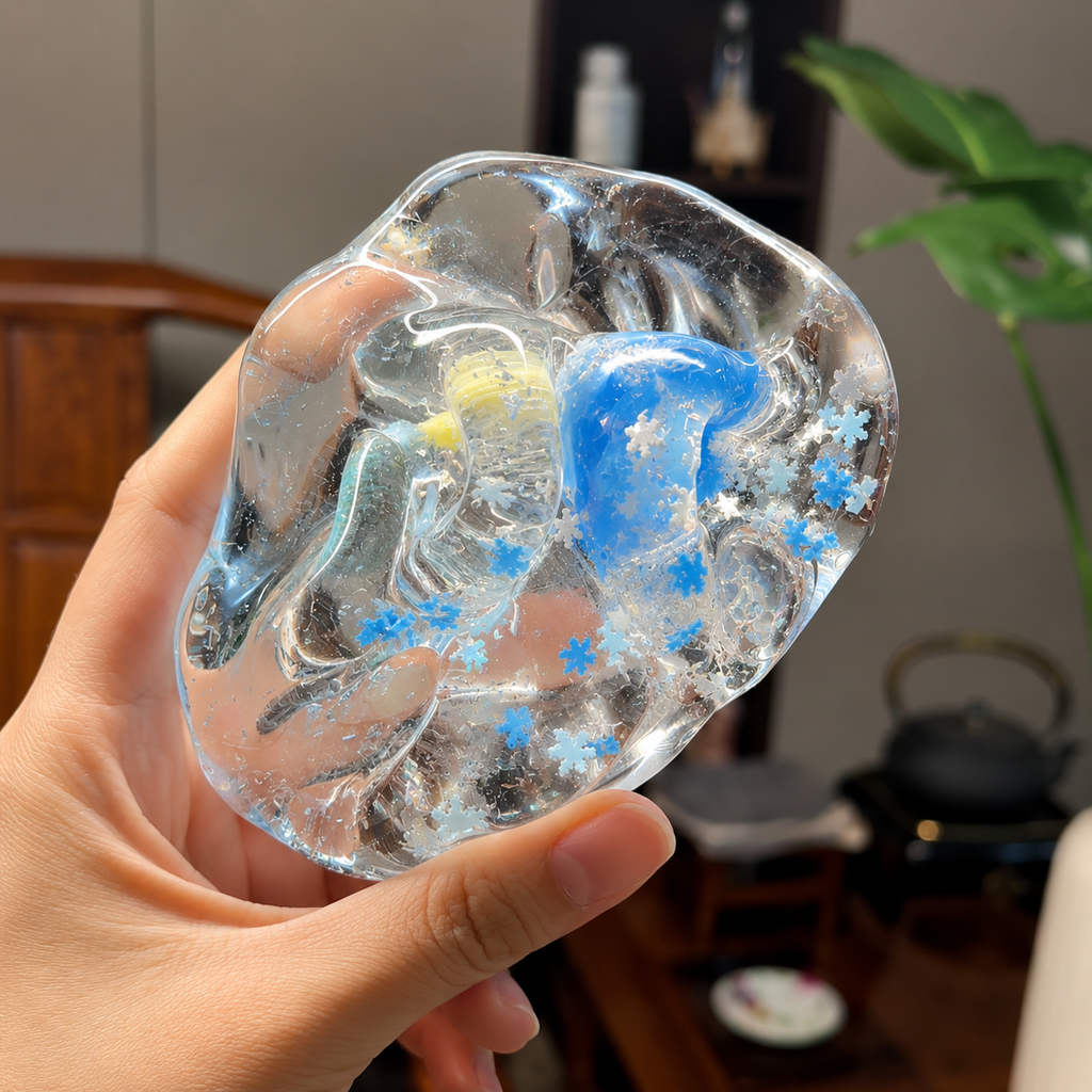 [Touch Me] Frozen Snowflake & Glacier Ice Gel Squishy ball