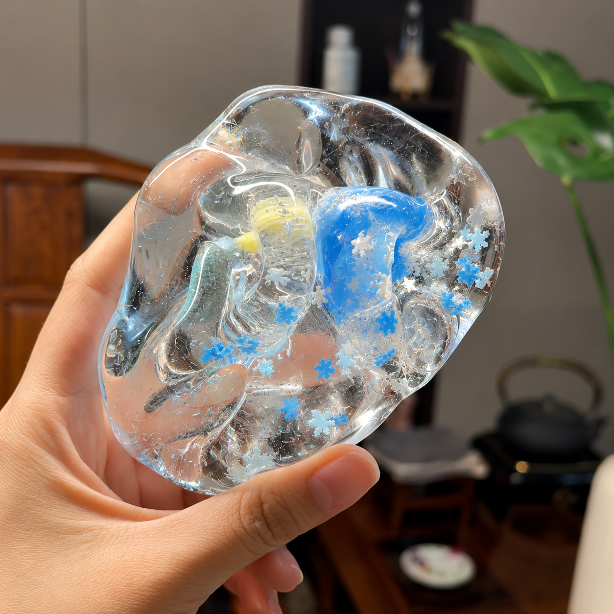 [Touch Me] Frozen Snowflake & Glacier Ice Gel Squishy ball