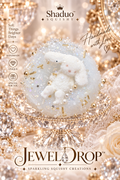 Jewel Drop Series - Crystal Bunny Round Cake Squishy