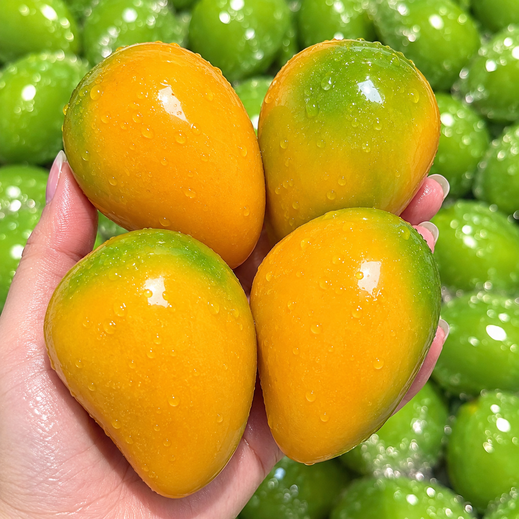 Touch Me Series - Temperature Color-Changing Fresh crunchy Mango Squishy