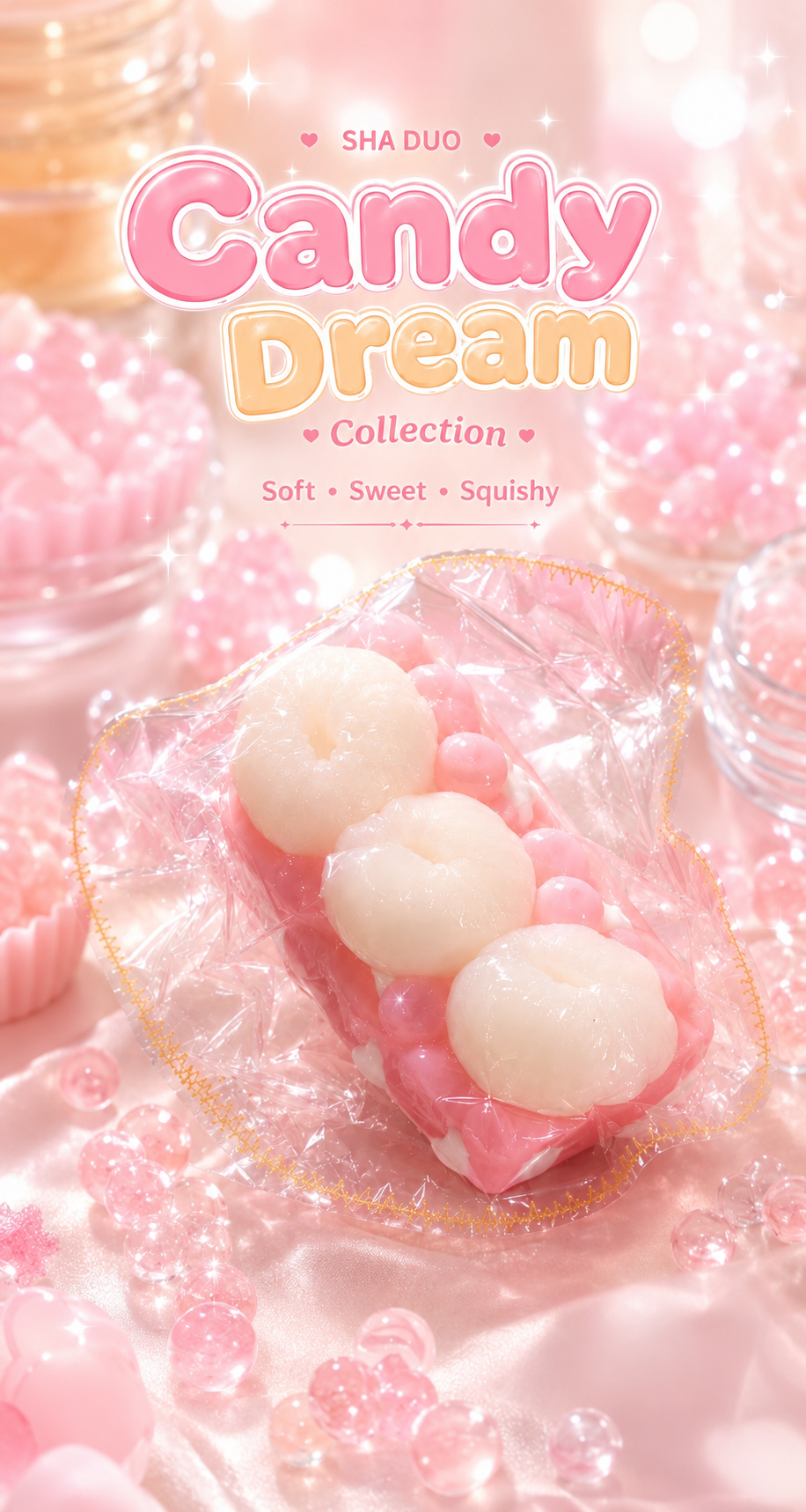 Sweet Lychee Trio Squishy