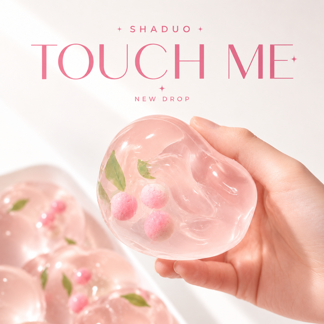 [Touch Me] Pink Peach Blossom Gel Squishy