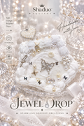 Jewel Drop Series - Pure White Butterfly star Cake Squishy
