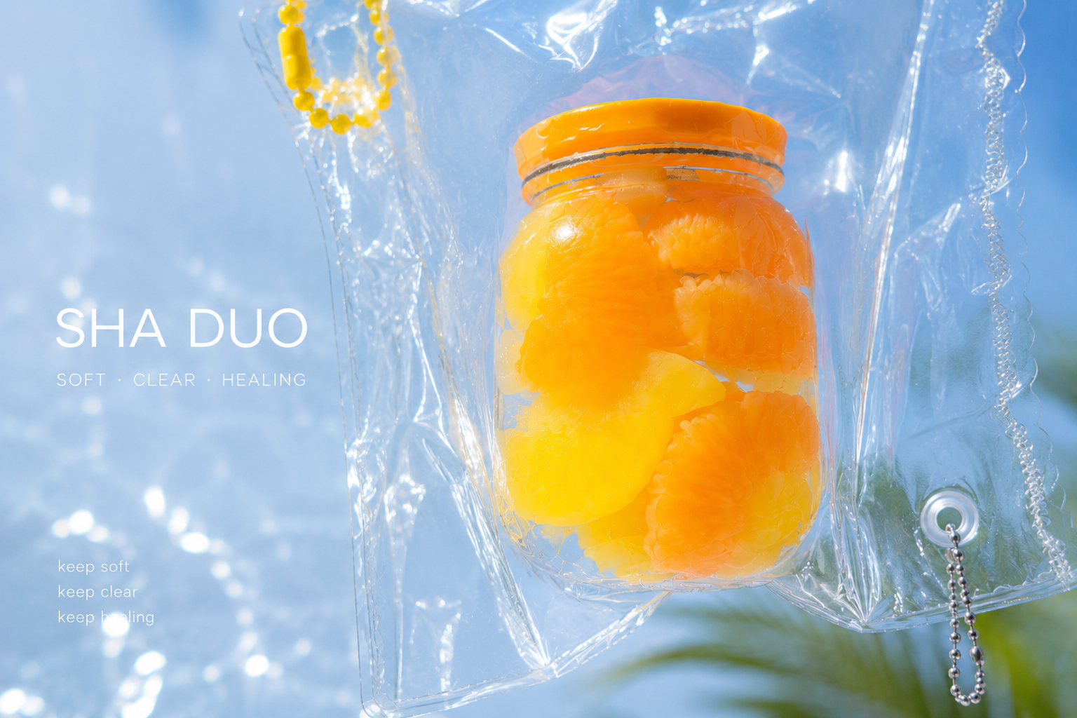 SHADUO Clear Series Citrus Jar Squishy