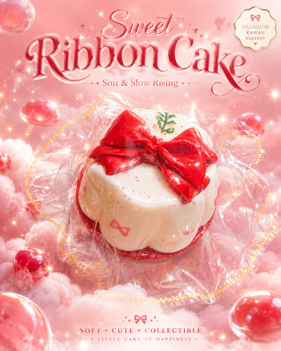 SHADUO Sweet Ribbon Cake Squishy