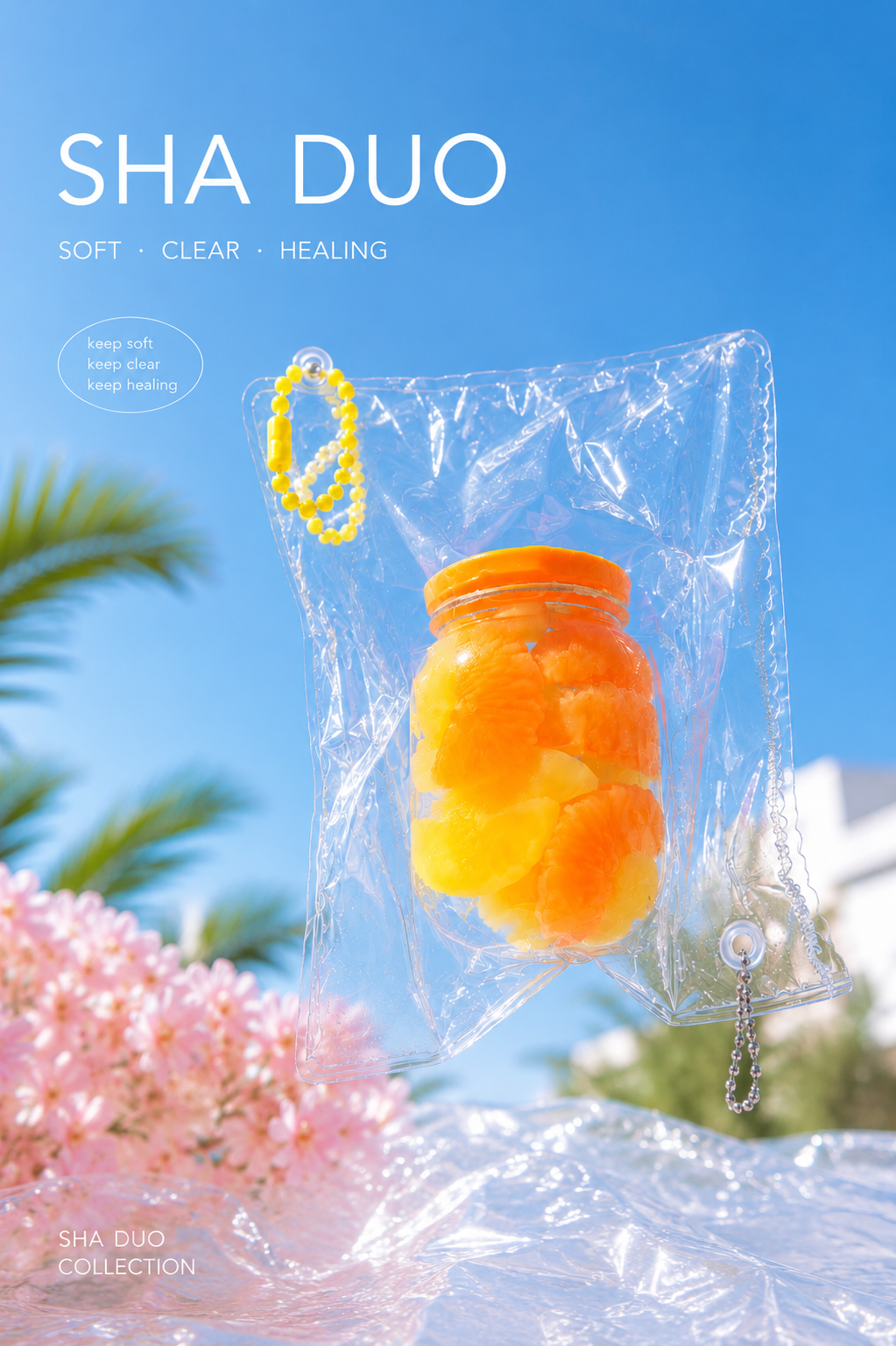 SHADUO Clear Series Citrus Jar Squishy