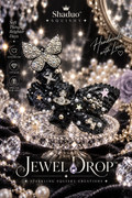 Jewel Drop Series - Midnight Diamond Butterfly Squishy