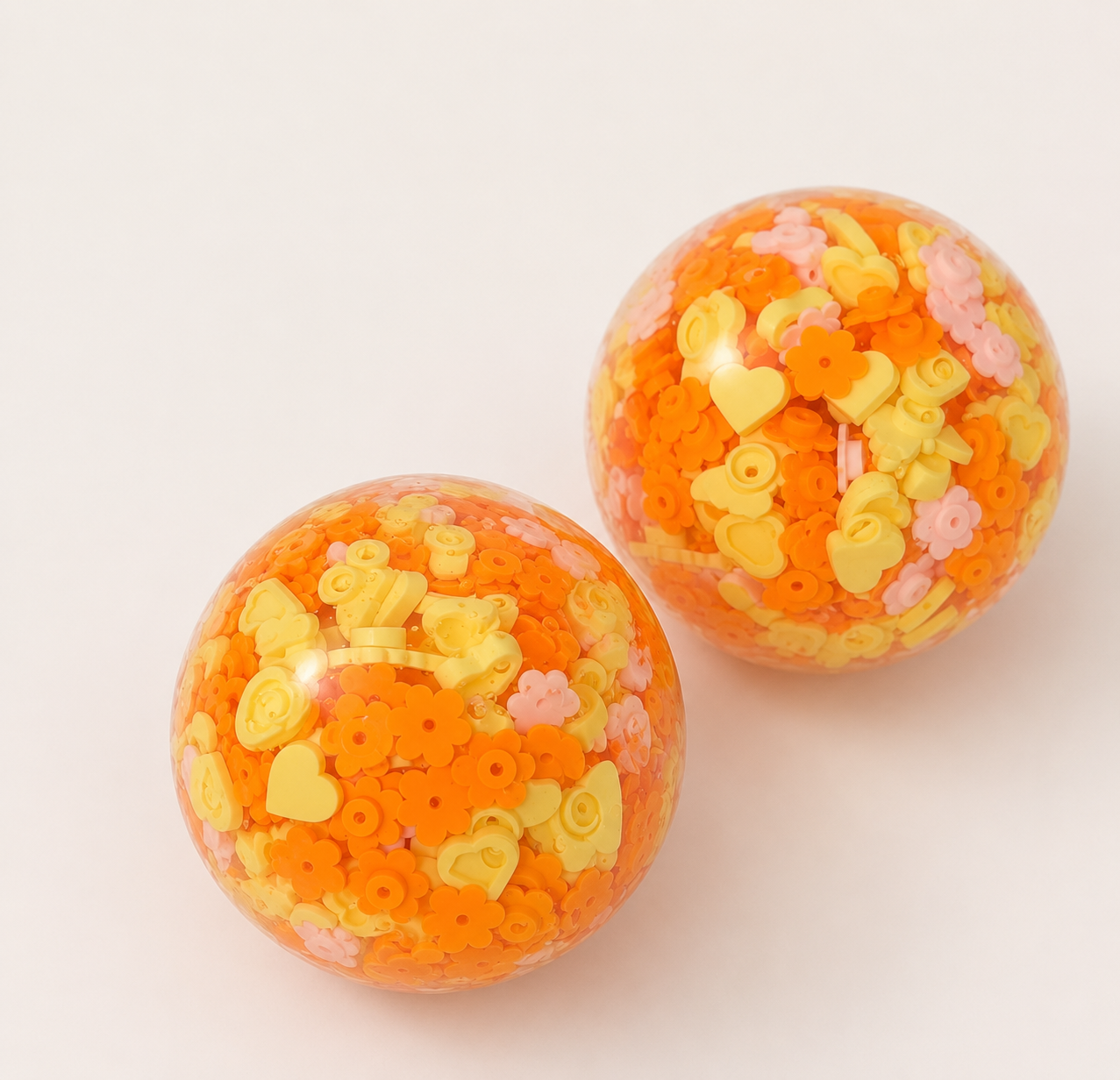[Touch Me] Sunny Citrus Flower Confetti Ball Squishy