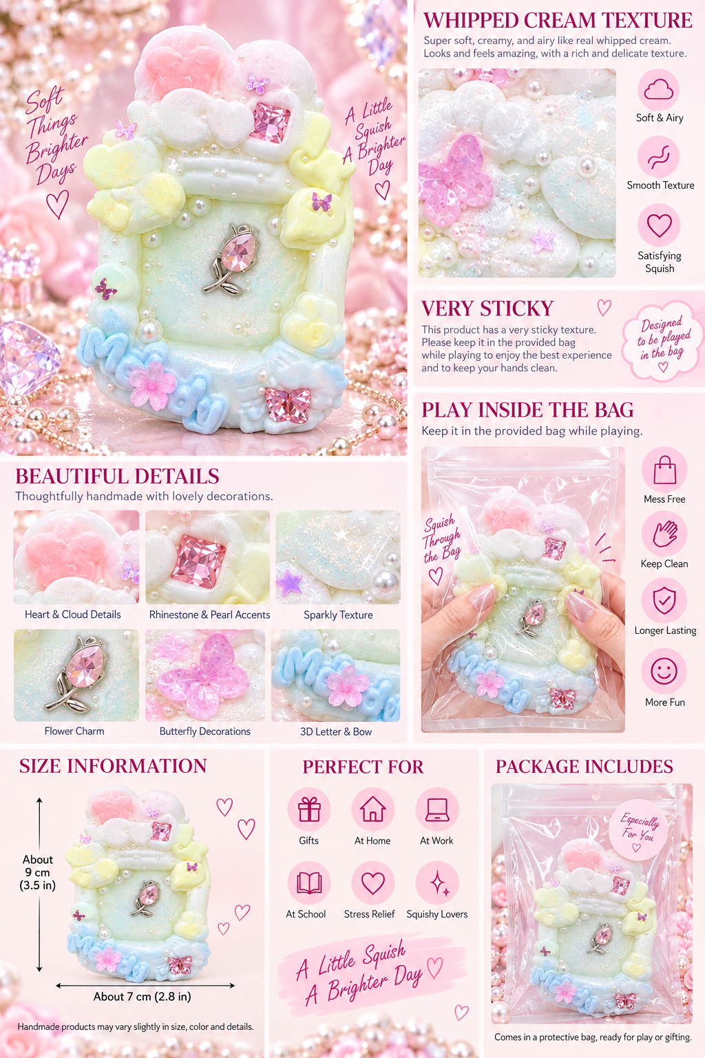 Jewel Drop Series - Rainbow Rose Shrine Frame Squishy