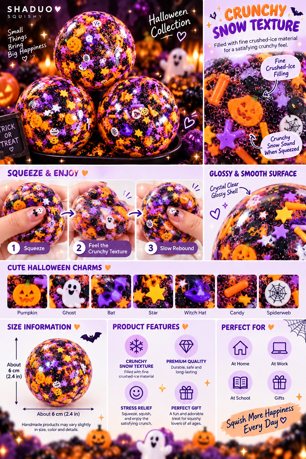 Touch Me Series-Halloween Midnight Party Squishy ball