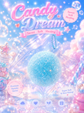 Candy Dream-Crystal Blue Sugar Orbeez Orb Squishy Toy