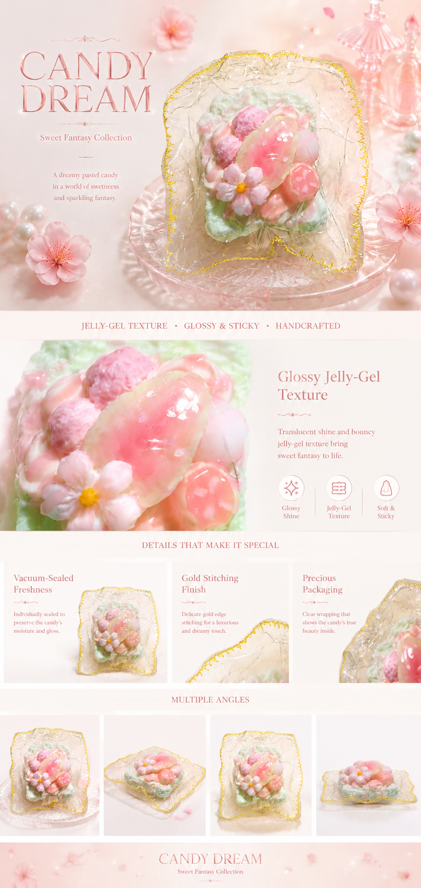 Sweet Fantasy Sakura Toast Squishy