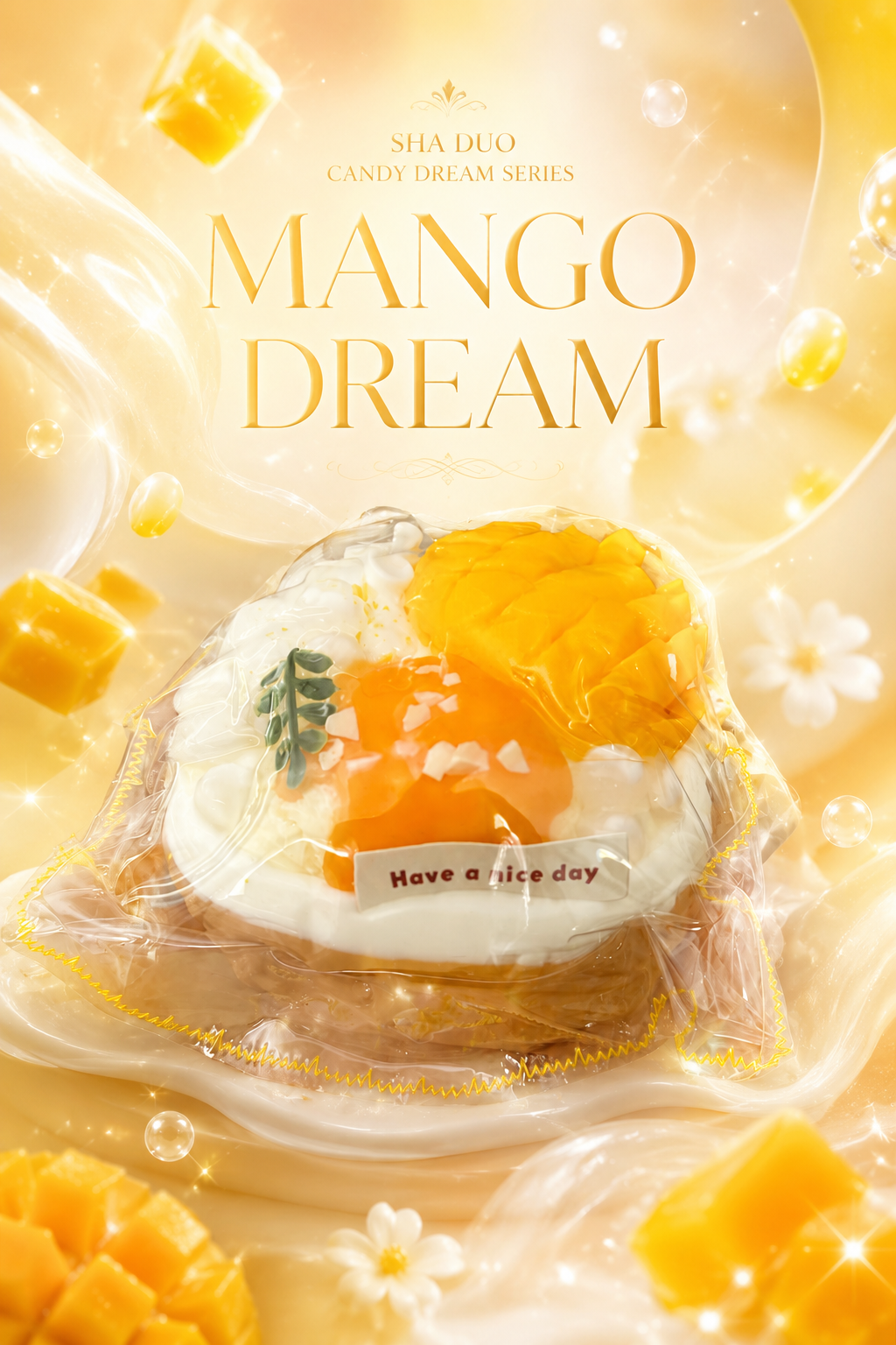 Mango Dream Cream Cake Squishy Toy