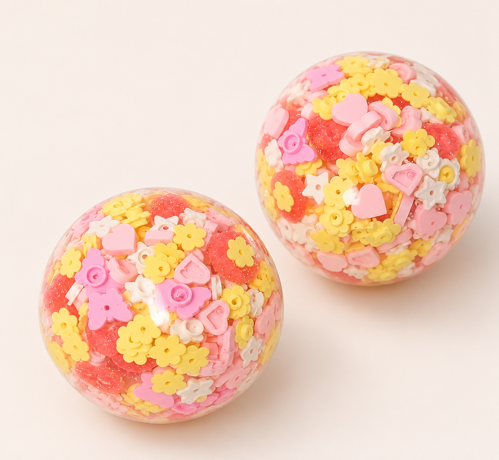 [Touch Me] Pastel Flower & Heart Garden Ball Squishy