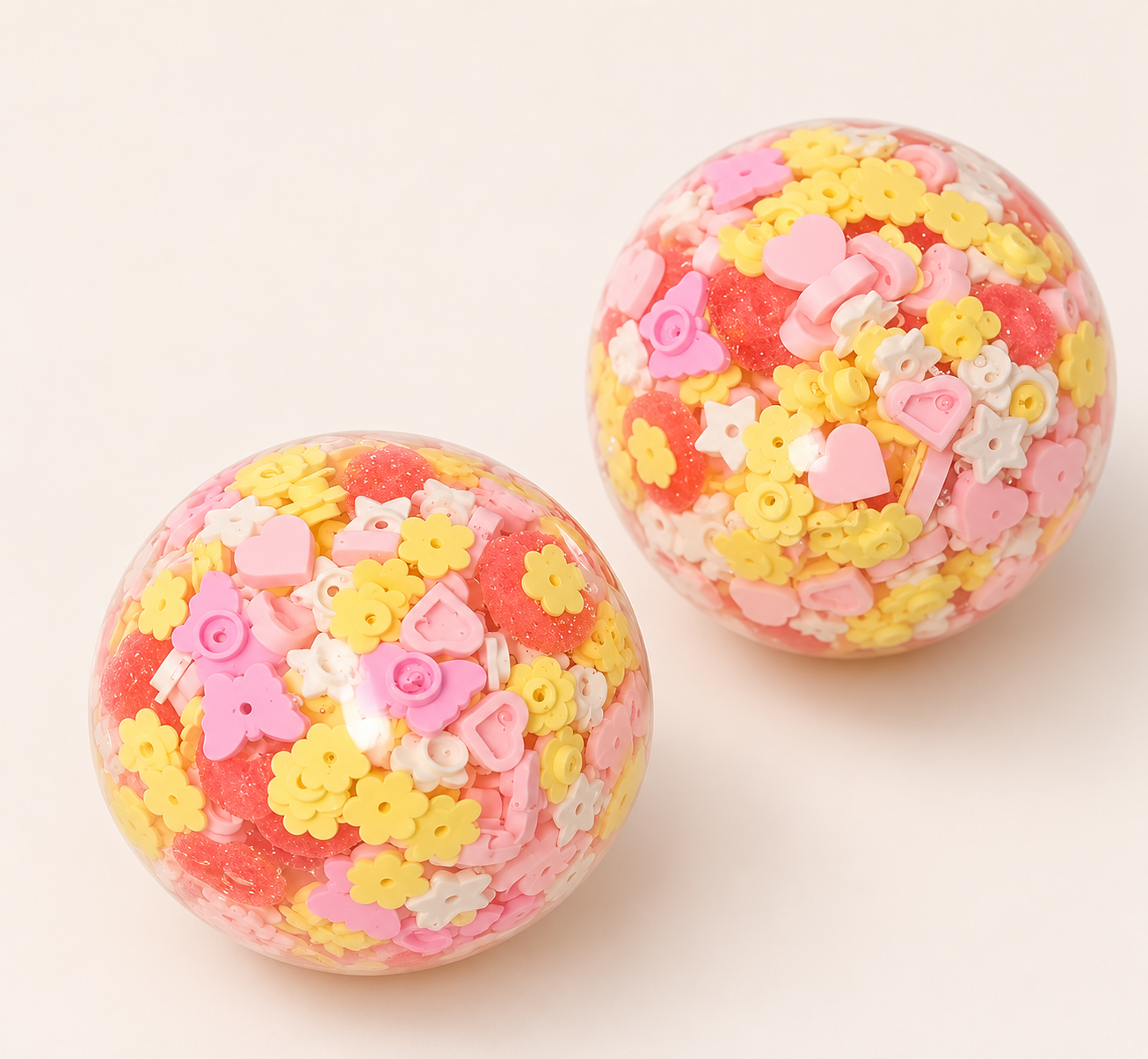 [Touch Me] Pastel Flower & Heart Garden Ball Squishy