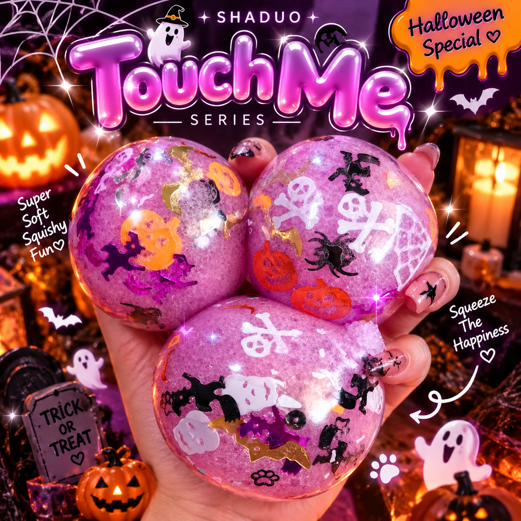 Touch Me Series -Halloween Purple Witch's Brew Squishy ball