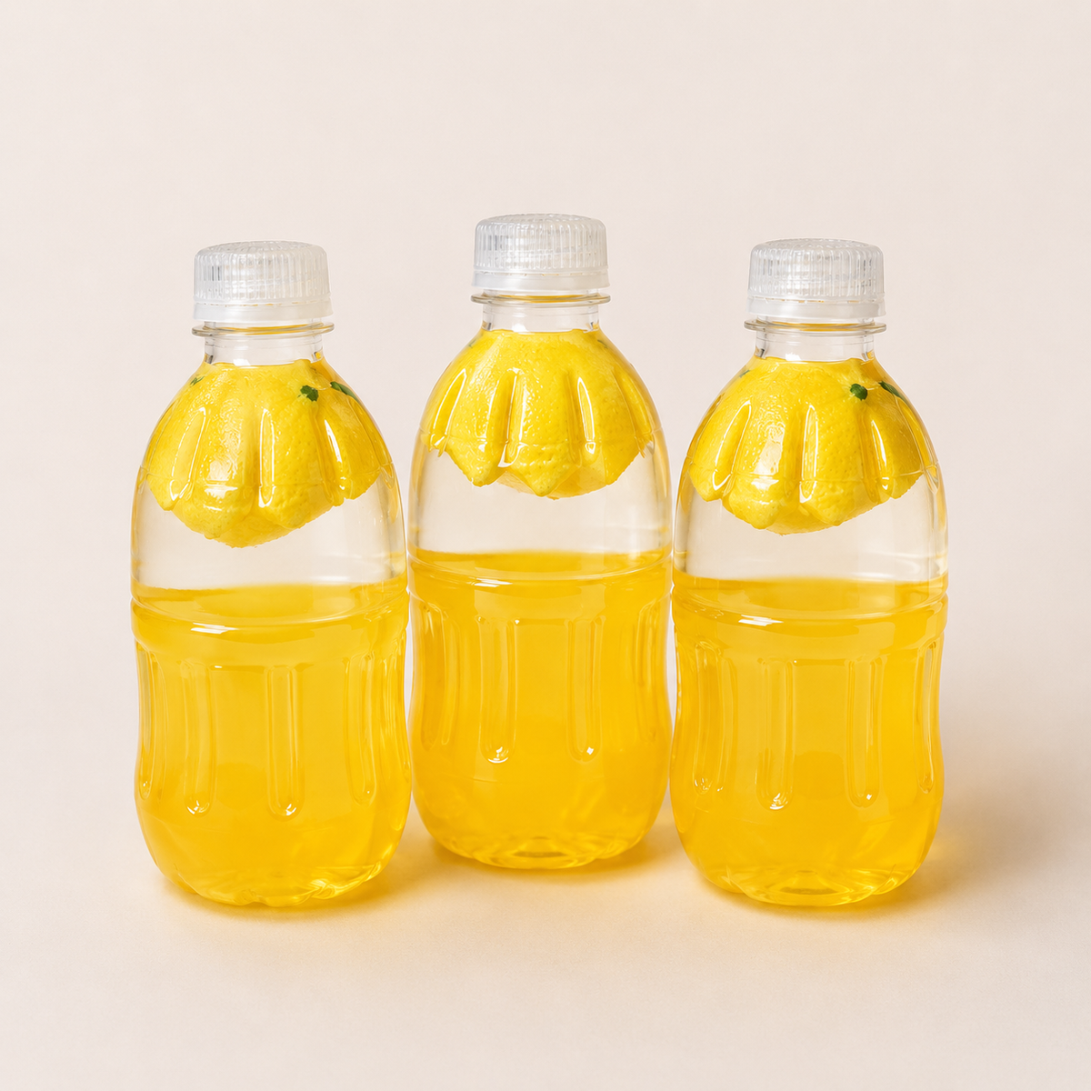 [Touch Me] Yellow Lemon Drink Bottle Gel Squishy (coconut oil texture)