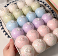[Touch Me] Pastel Rainbow Speckled Crown Ornament Ball Squishy