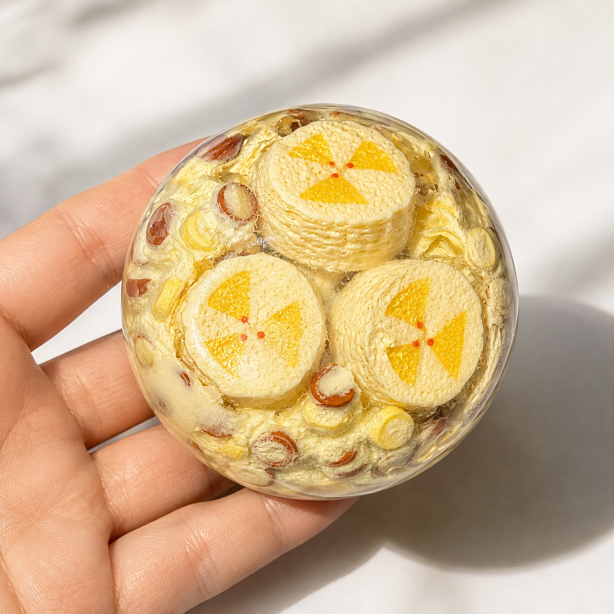 Touch Me Series -Handmade Soft Butter Banana Slice Orb Squishy ball
