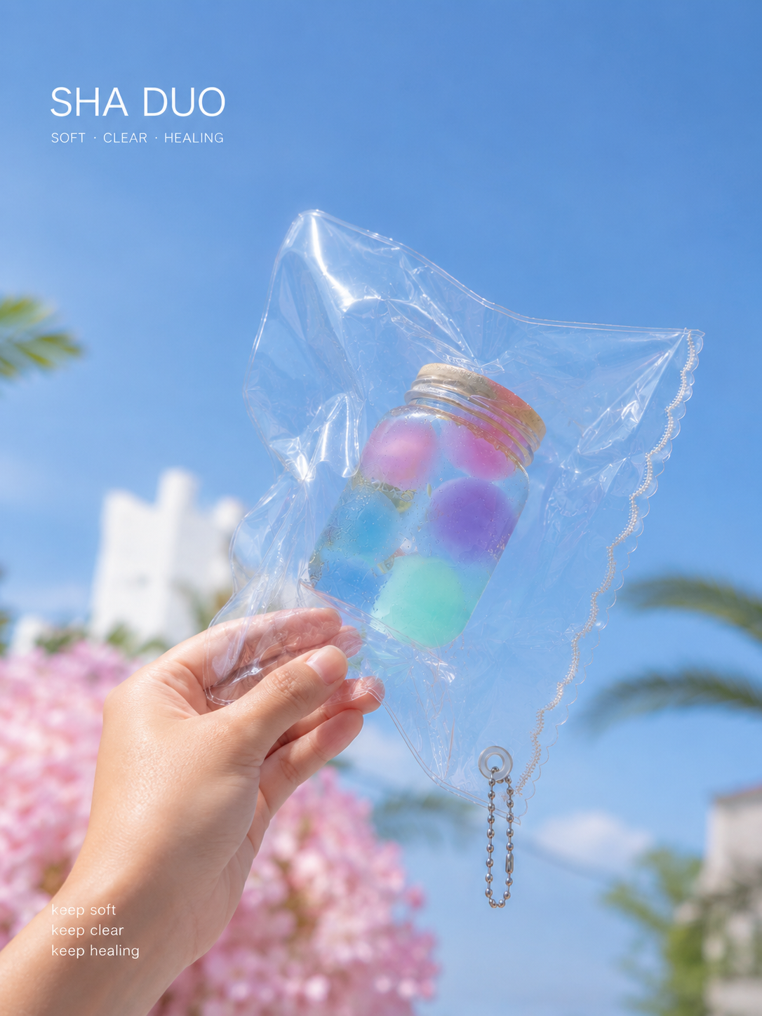 SHADUO Clear Series Healing Cloud Jar squishy