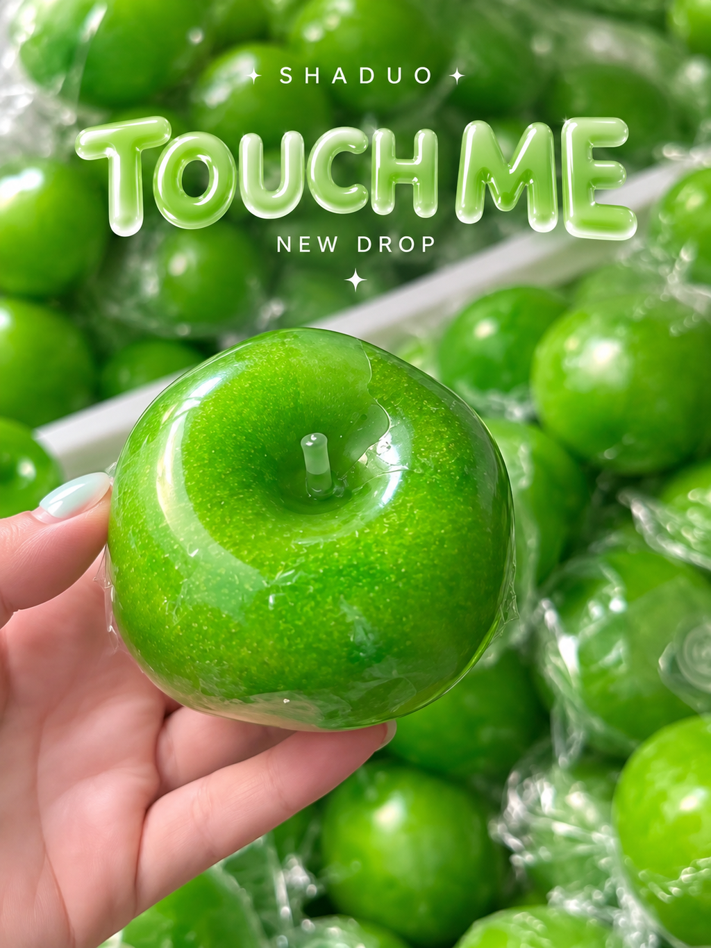 SHADUO Touch Me Series - big size Green Apple Jelly Squishy