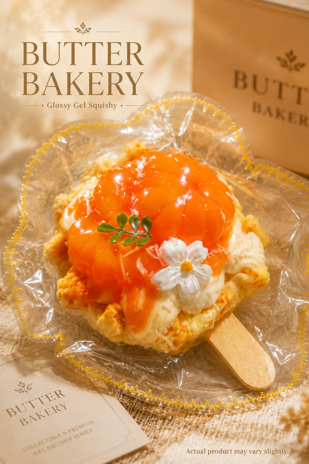 Butter Bakery Glossy Mandarin Popsicle Squishy